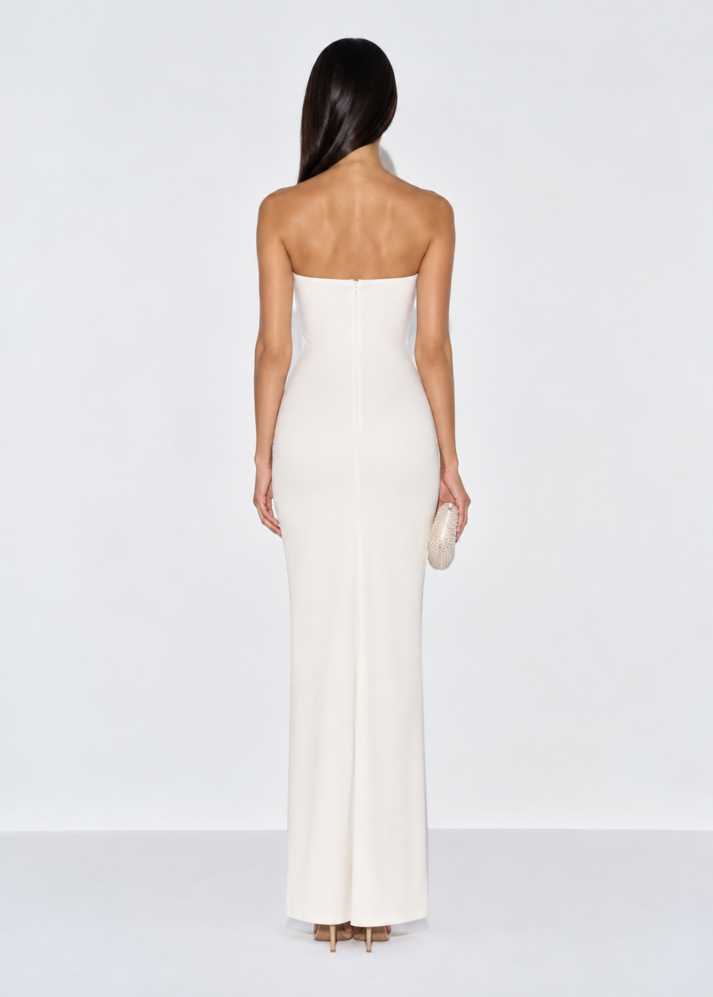 Sonnet Embroidered Midi Dress - White