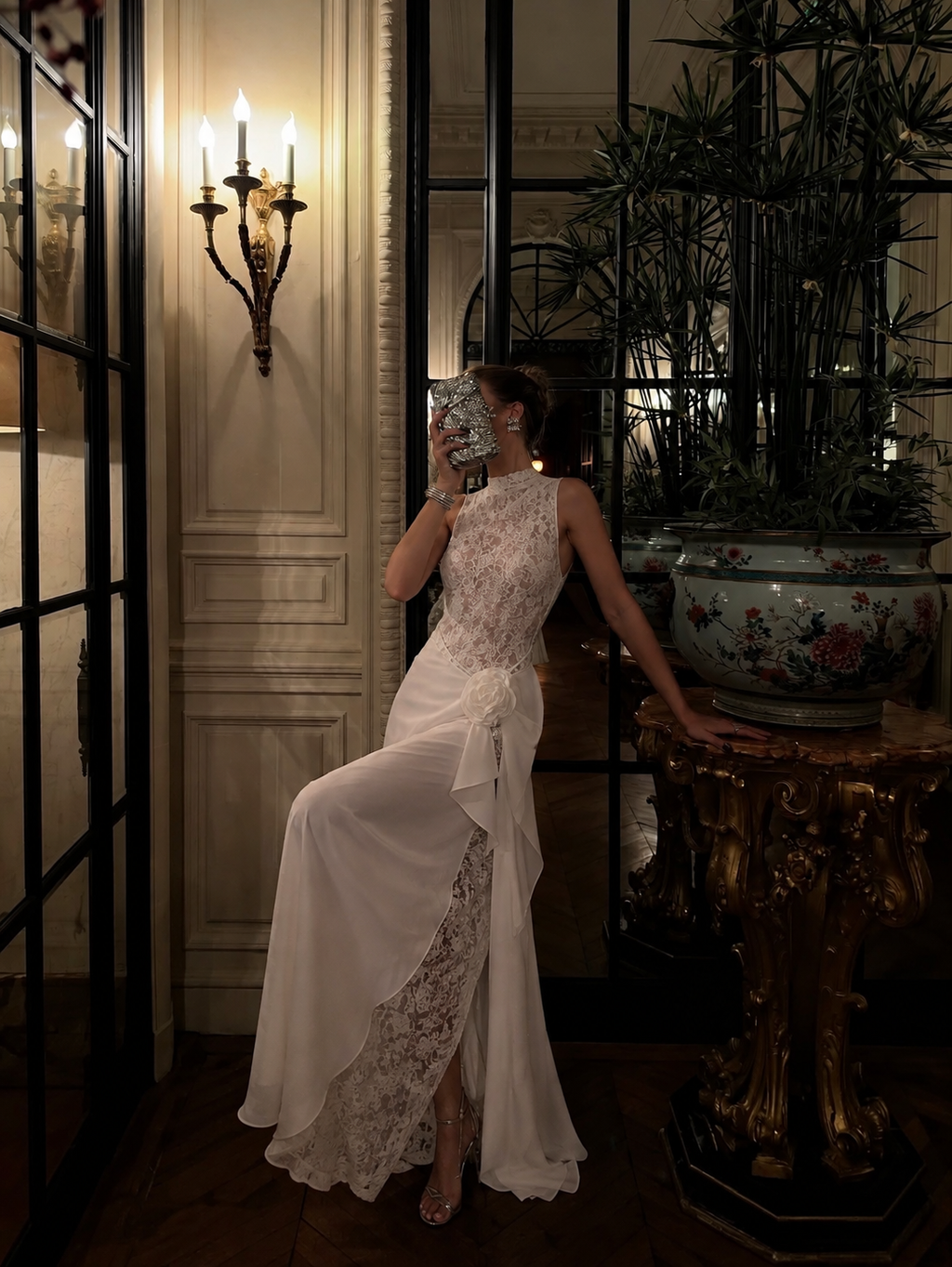 Alaia Lace Maxi Dress