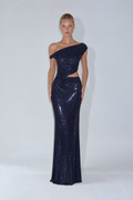 Lucelle Embellished Maxi Dress - Navy