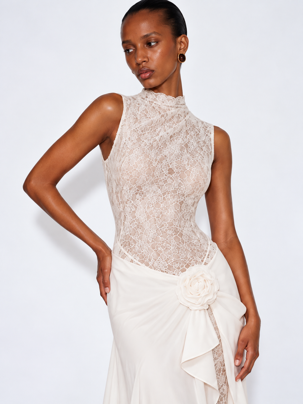 Alaia Lace Maxi Dress