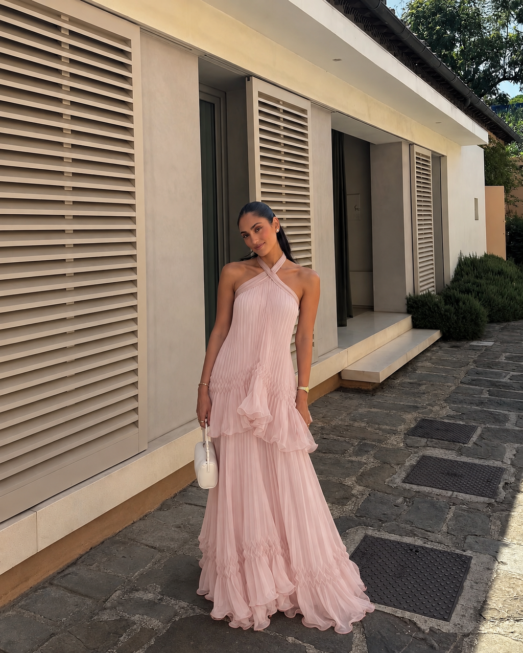 Dorathea Pleated Maxi Dress