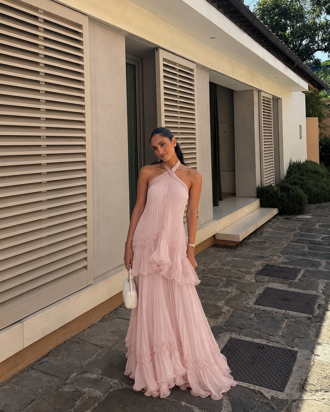 Dorathea Pleated Maxi Dress