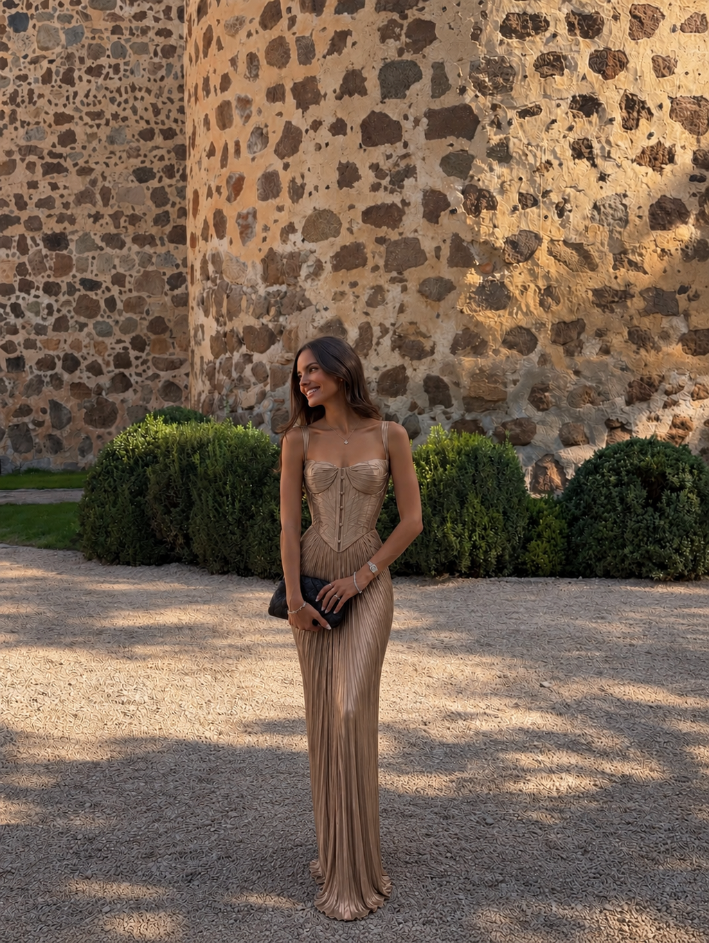 Hazel Corset Maxi Dress