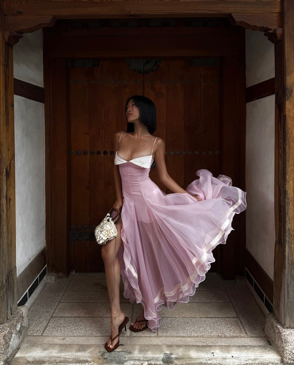 Romilda Sheer Maxi Dress